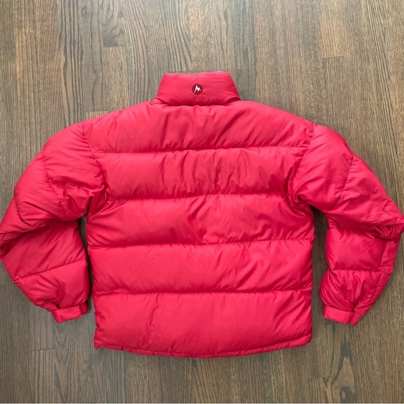 Marmot Goose Down Red Puffer Jacket Coat - Picture 12 of 15